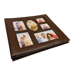 Large Family Photo album 100 Pictures Dark Walnut Brown 12"x12" Square Sleeve